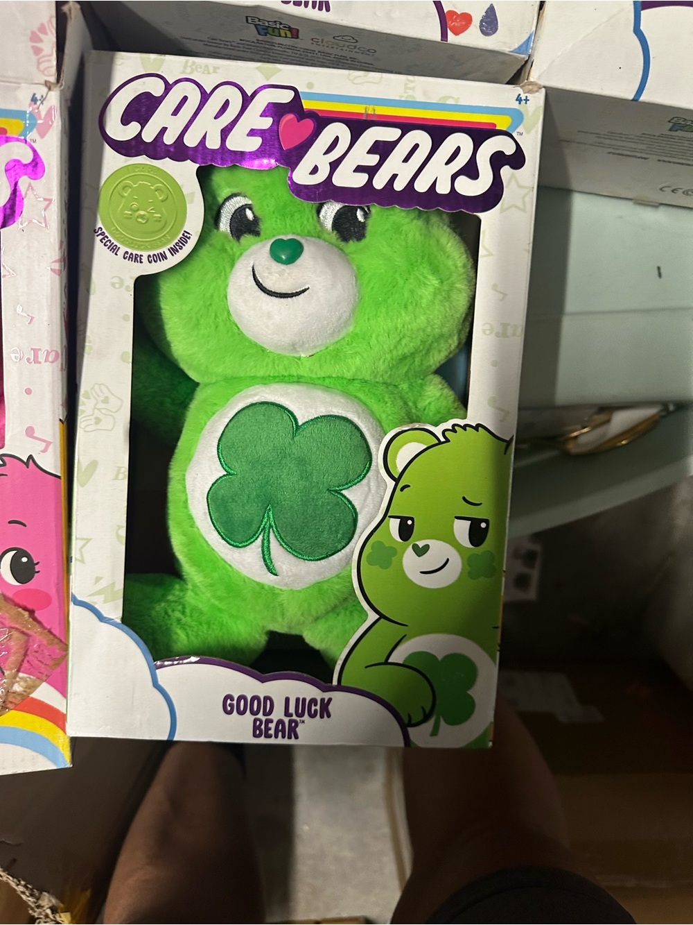 Care Bears Good Luck Bear Plush - Bright Green